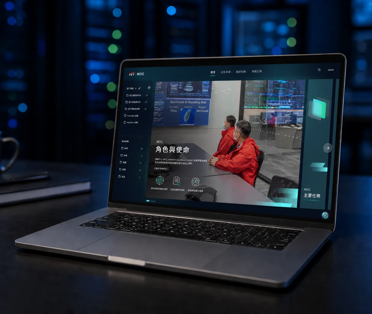 遠傳電信｜NOC 入口網站、NOIS 系統介面